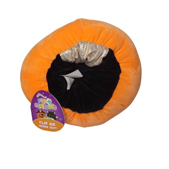 Flip-A-Mallows Halloween Reversible Plush Bat & Pirate Pumpkin 12" Soft Toy - Picture 7 of 7